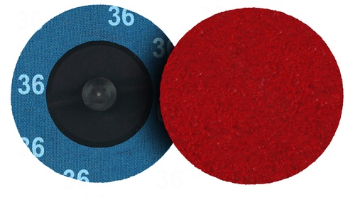 Picture of Weiler Abrasive 2" Ceramic Bl Disc, 36C, Type R QC Discs Roll on